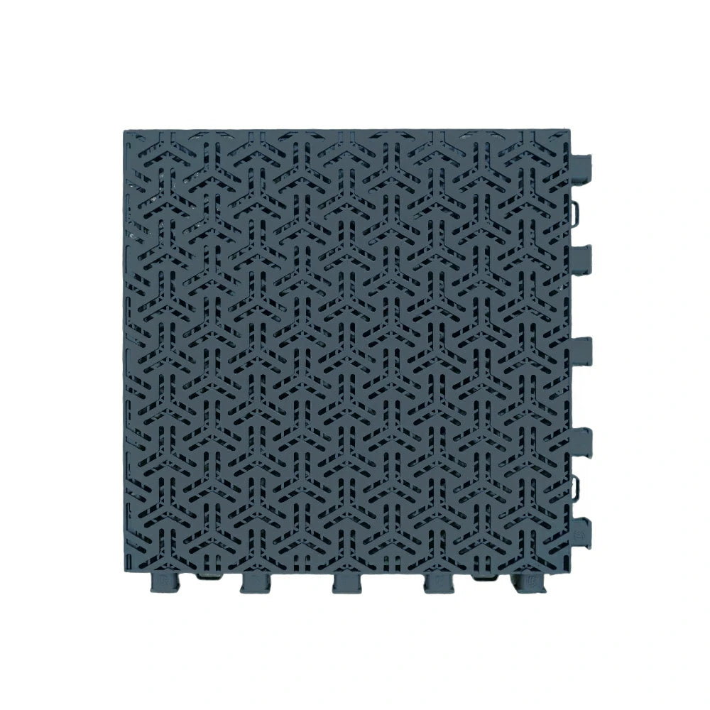 DUNK MASTER Interlocking Sports Floor Tiles - Flight Key Plus Anti-Slip Court Flooring Modular Tiles for Basketball Courts 10/20/30 Square Meters - Dark Grey