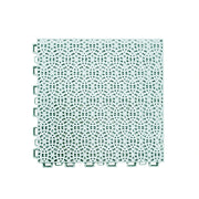 DUNK MASTER Interlocking Sports Floor Tiles - Anti-Slip Shock Absorbing Modular Court Flooring for Basketball Courts 10/20/30 Square Meters - White