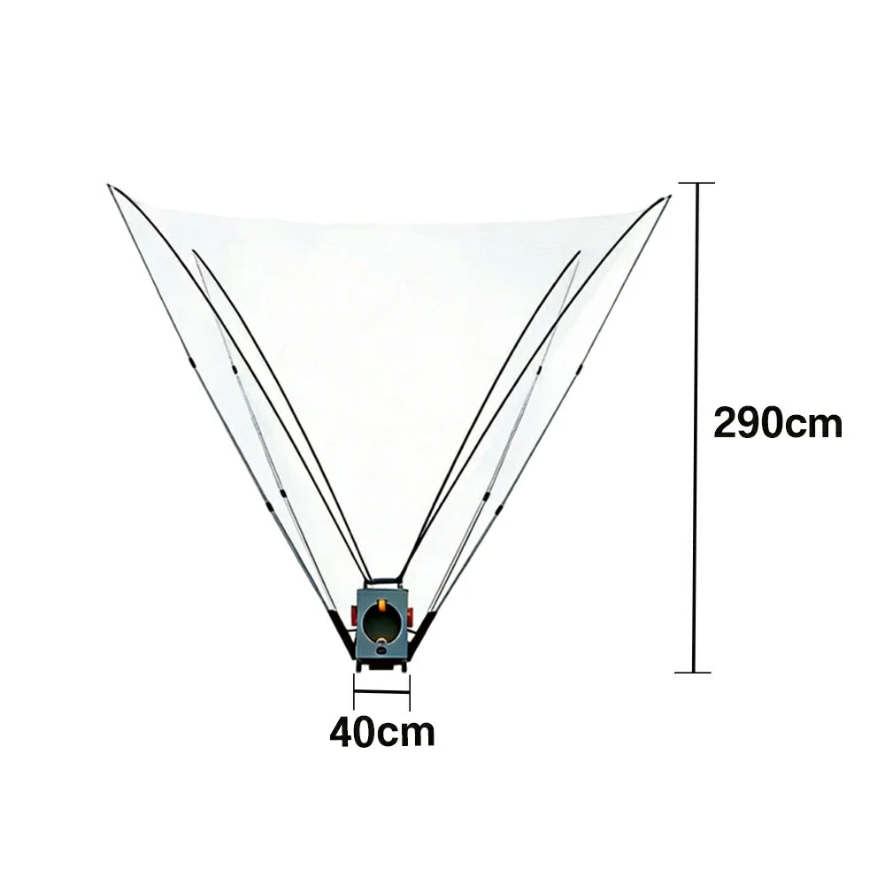 DUNK MASTER Portable Basketball Shooting Machine - Foldable Mobile Design, Reinforced Steel Frame, Silent Wheels for Multi-Surface Use - Black