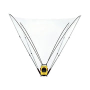 DUNK MASTER Portable Basketball Shooting Machine - Foldable Mobile Design, Reinforced Steel Frame, Silent Wheels for Multi-Surface Use - Yellow