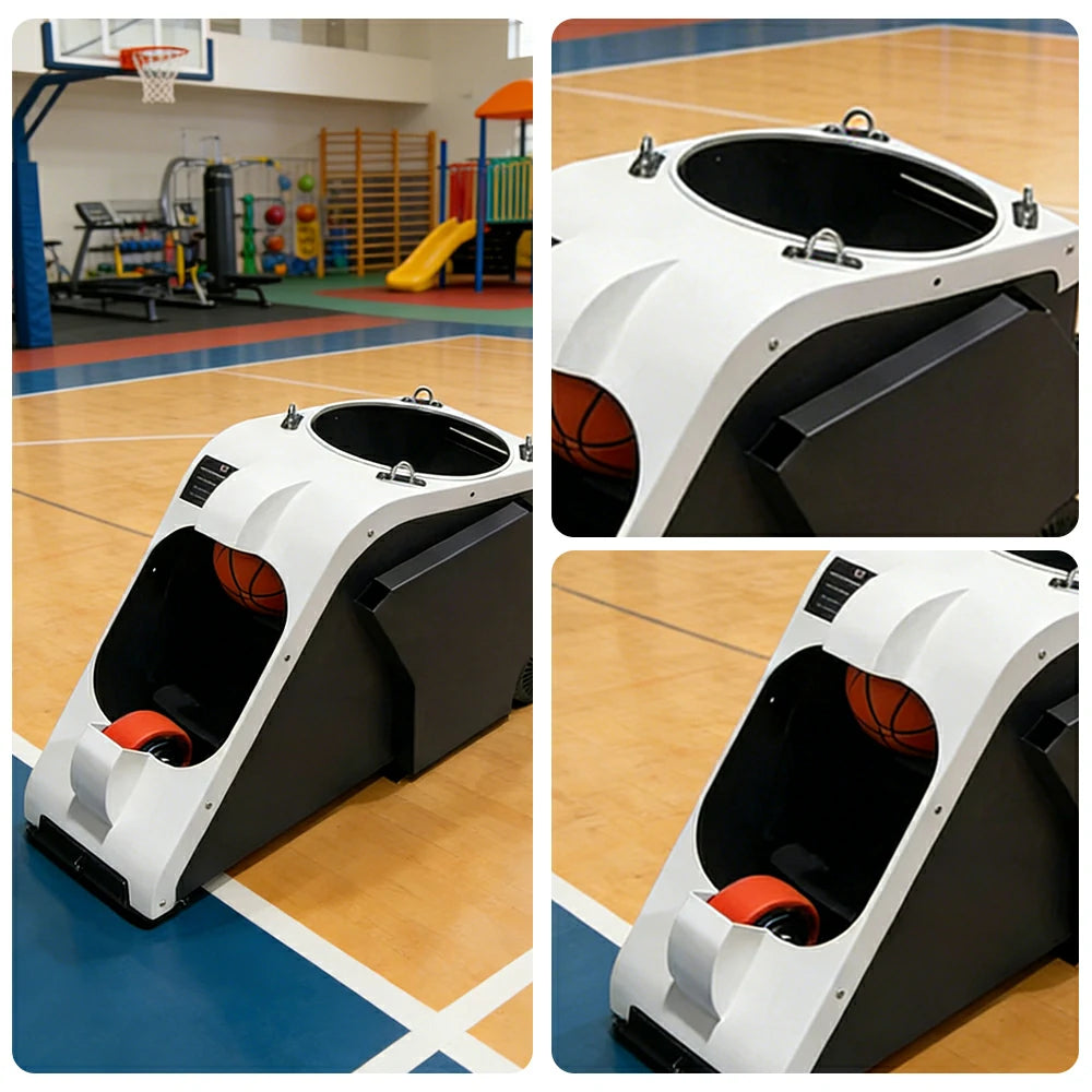 DUNK MASTER Smart Basketball Shooting Machine - Stable Ball Feed, Aluminium & Stainless Steel Frame, High-Speed Motor with Long Battery Life