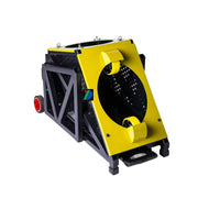 DUNK MASTER Portable Basketball Shooting Machine - Multi-Spot Training, Silicone Tyre Wheels, Professional Training-Grade Rebound System - Yellow