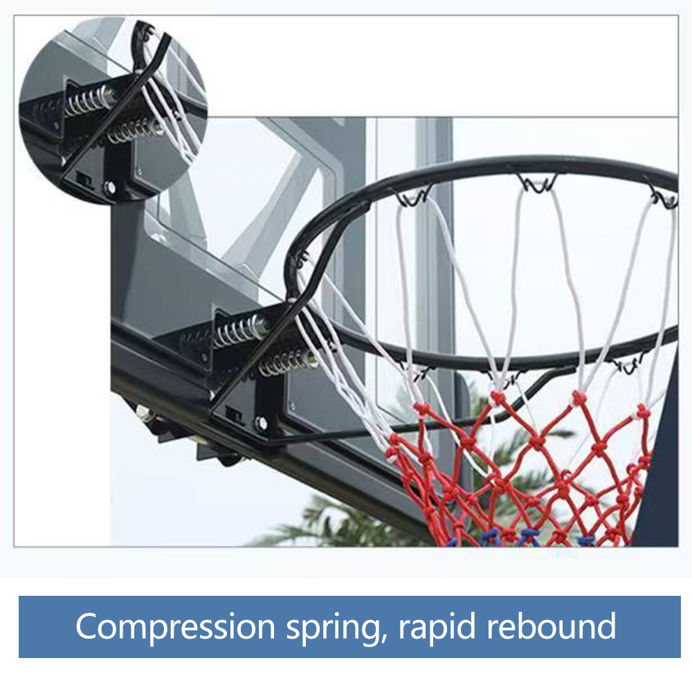 DUNK MASTER M020PL Basketball System Portable Basketball Stand Ring Hoop Ironman