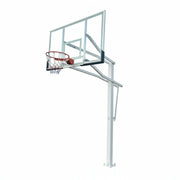 DUNK MASTER M023 Basketball System  In Ground Basketball Stand Ring Hoop Ironman Heavy Duty Professional - White
