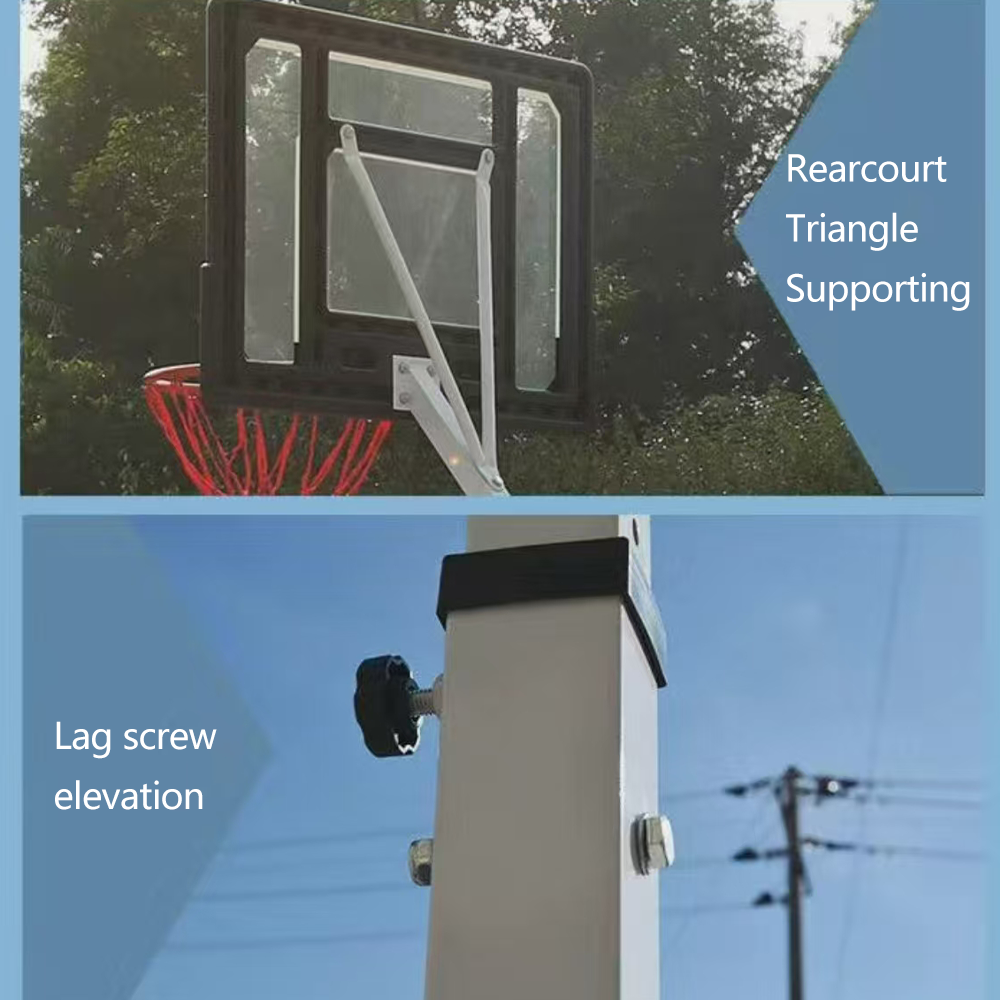 DUNK MASTER M034PL Basketball System Portable Basketball Stand Ring Hoop Ironman