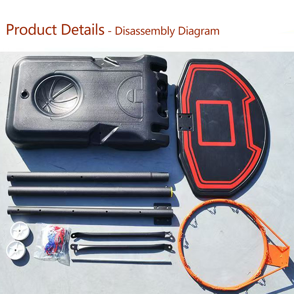 DUNK MASTER PLINC Basketball System Portable Basketball Stand Ring Hoop Ironman