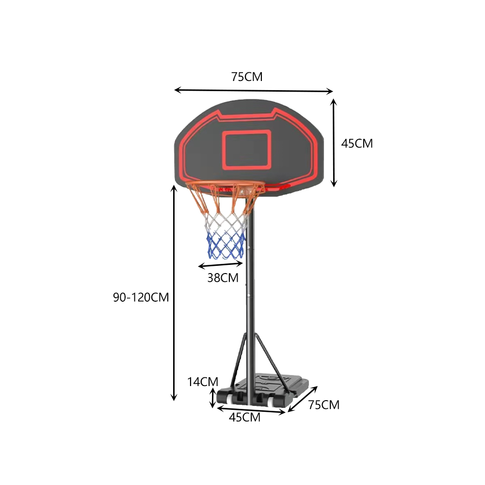 DUNK MASTER PLINC Basketball System Portable Basketball Stand Ring Hoop Ironman