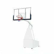 DUNK MASTER SG-2 Basketball System Portable Basketball Stand Ring Hoop Ironman Heavy Duty Professional - White