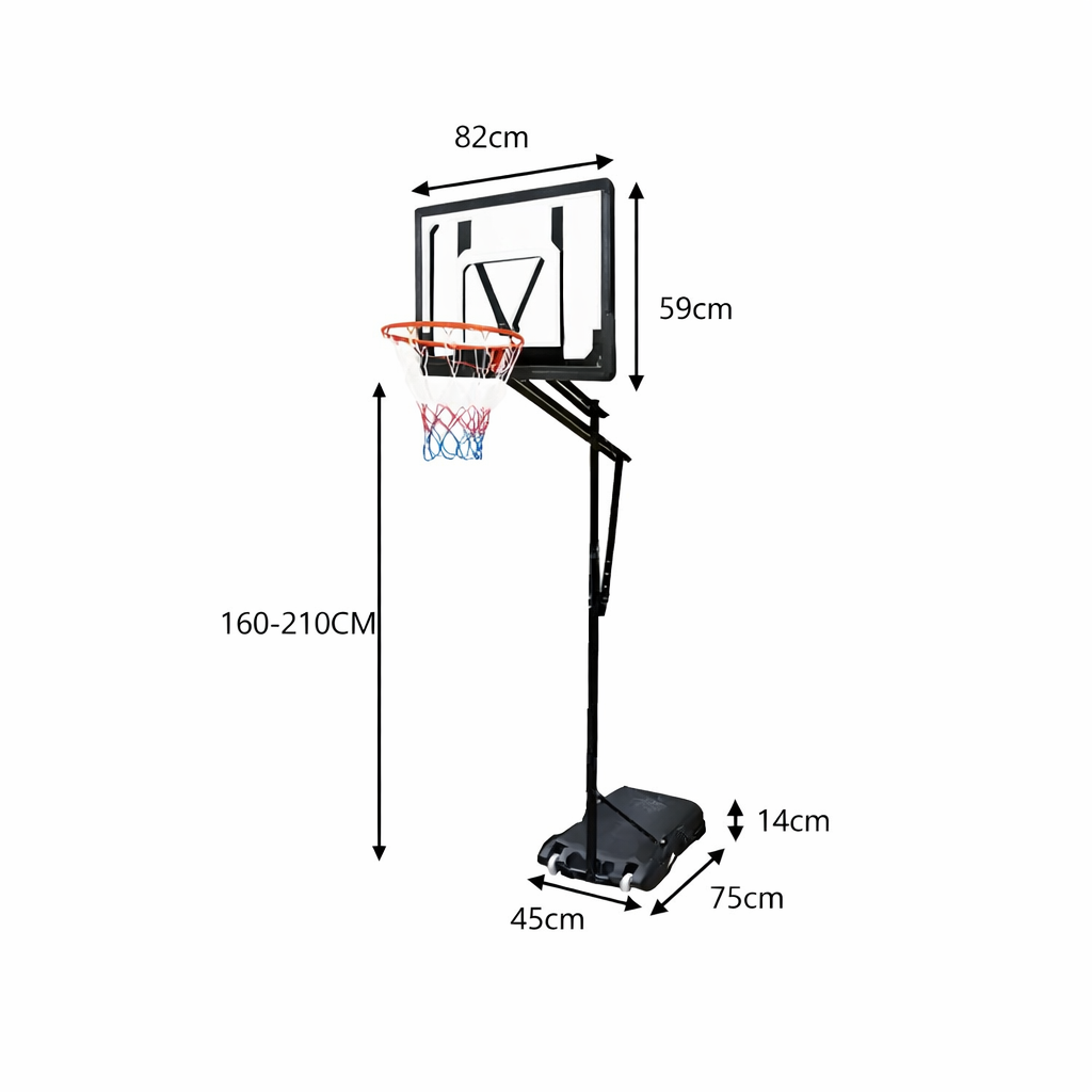 DUNK MASTER ACE A QIAN Basketball System Portable Basketball Stand Ring Hoop Ironman