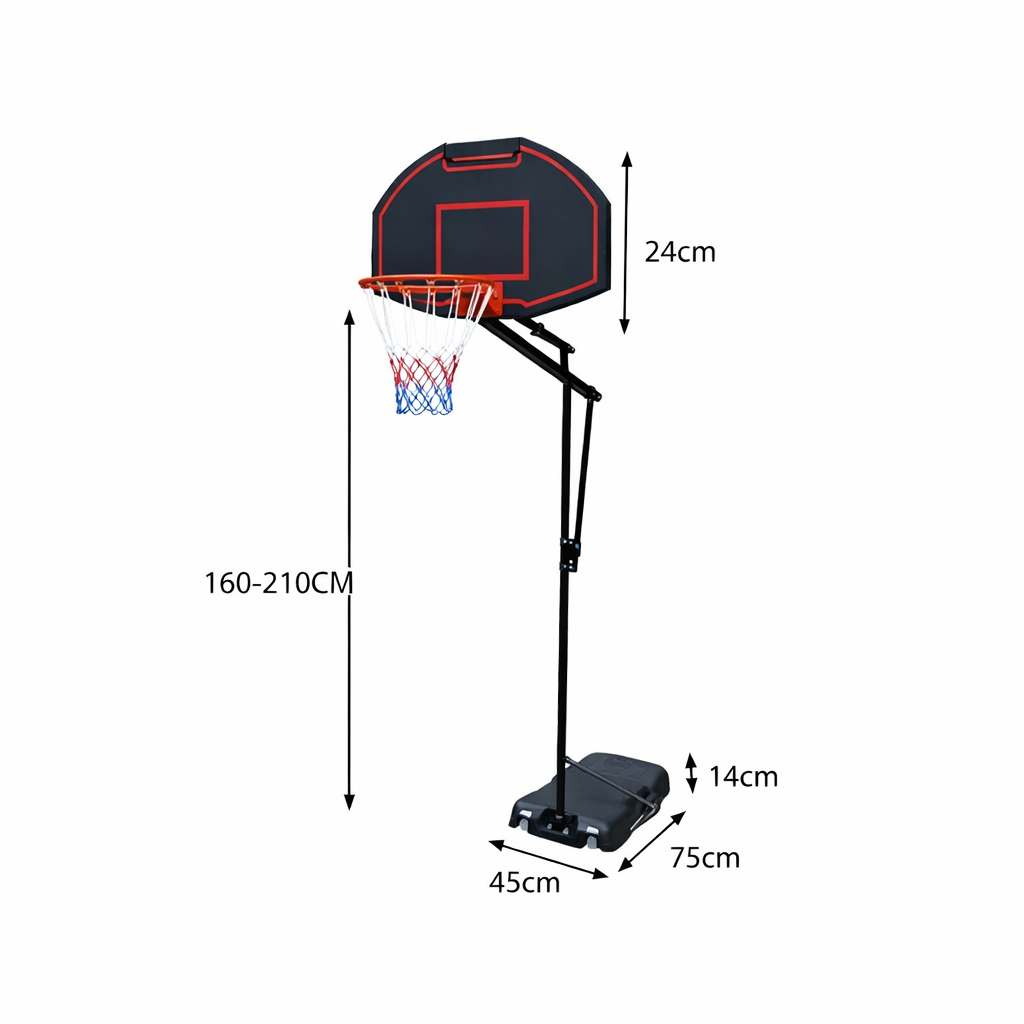 DUNK MASTER ACE E QIAN Basketball System Portable Basketball Stand Ring Hoop Ironman