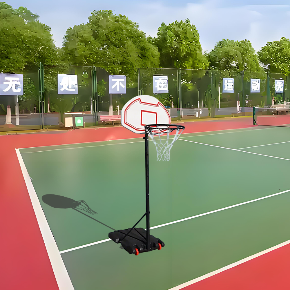 DUNK MASTER M018Y Basketball System Portable Basketball Stand Ring Hoop Ironman