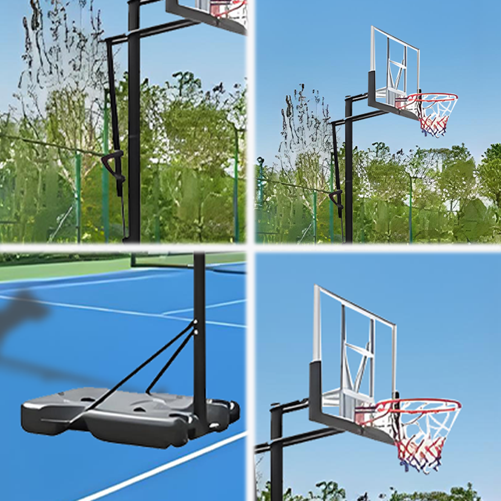 DUNK MASTER M021 Basketball System Portable Basketball Stand Ring Hoop Ironman
