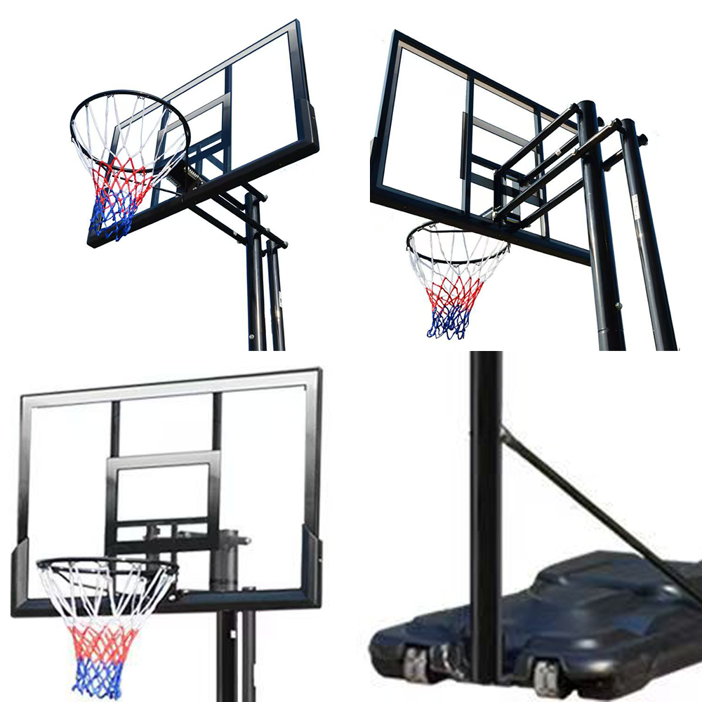 DUNK MASTER M042 Basketball System Portable Basketball Stand Ring Hoop Ironman