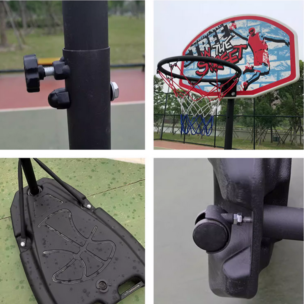 DUNK MASTER M0881 Basketball System Portable Basketball Stand Ring Hoop Ironman