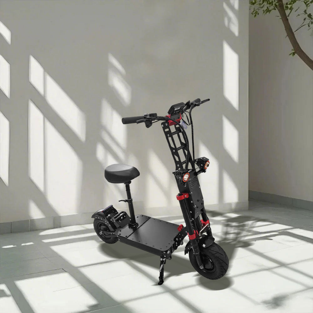 GLIDER 60V Dual Motors 7000W 40Ah Electric Scooter Foldable Double Motors - Black Red