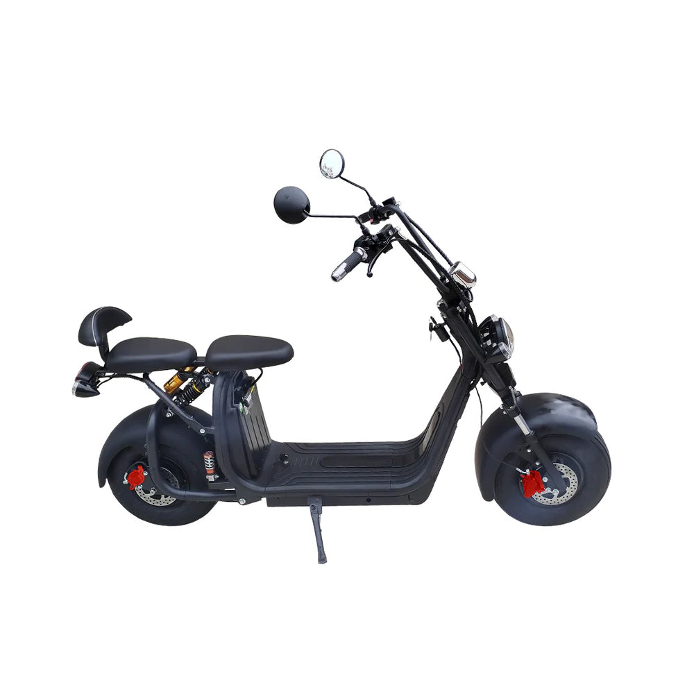 C07AP 2000W 60V 20AH Electric Scooter Big Wheel Motorcycle Scooter Adult Riding - Black