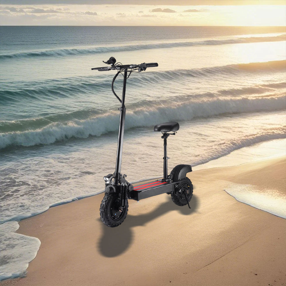 GLIDER 350W 36V A7 Electric Scooter Foldable Motorised Scooter Adult Riding Black