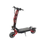 GLIDER ES-M8-Max Dual Motors 5600W 60V 21Ah Foldable Electric Scooter Portable LED Display Device - Black&Red