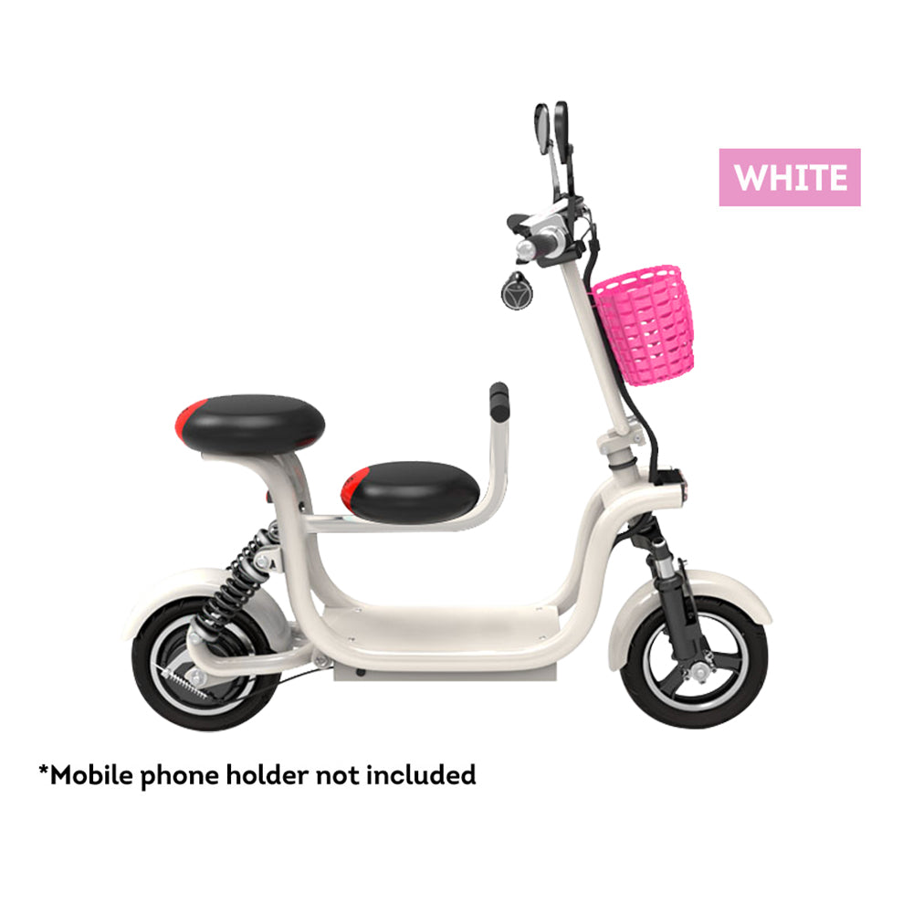 CC1 48V 400W 13Ah Single Motor Foldable Electric Scooter W/ Baby Seat