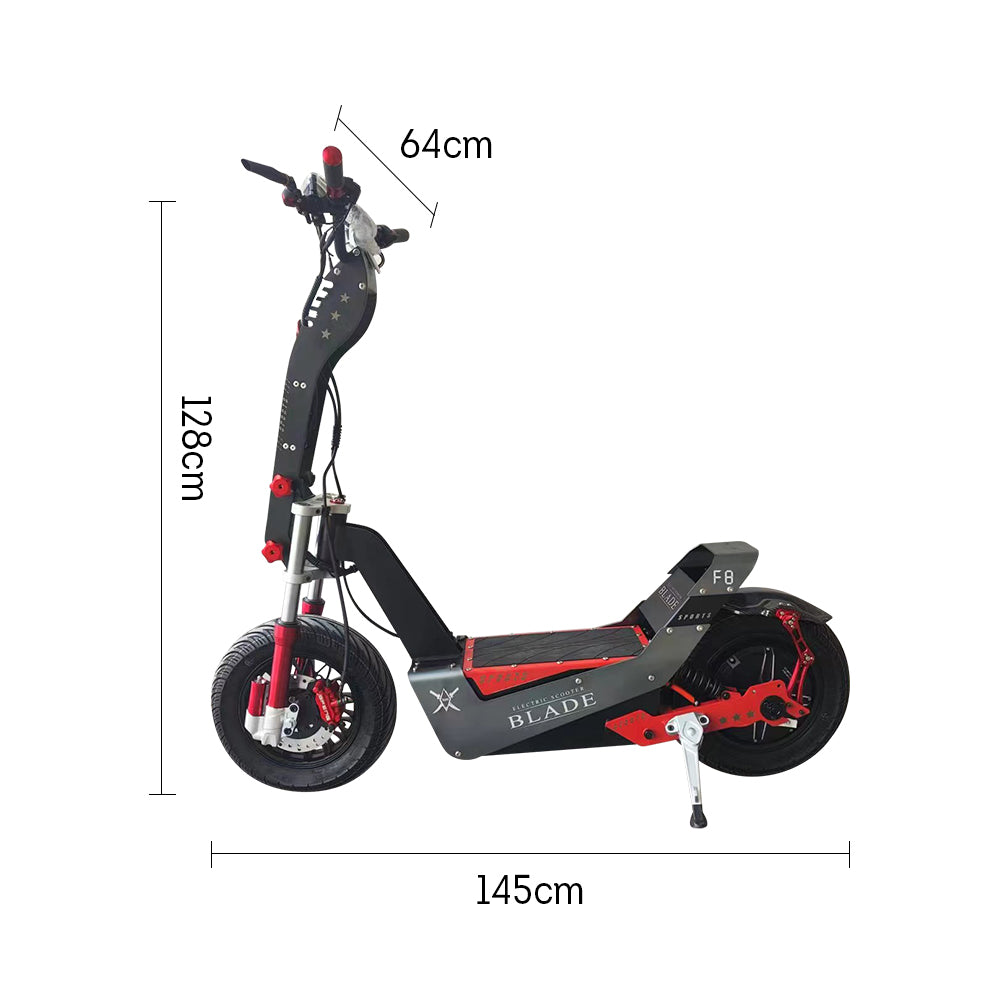 GLIDER 72V 40AH 4000W Electric Scooter Black And Red