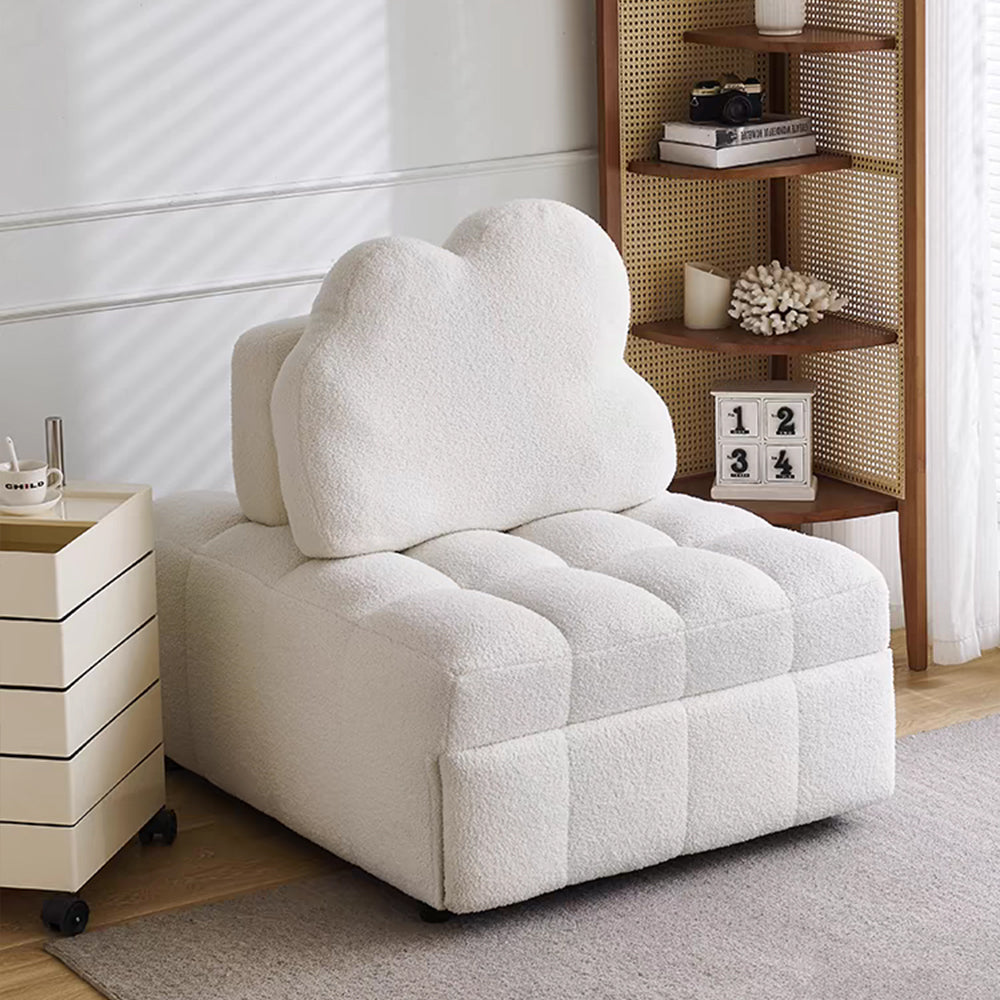 LIVARA FC1039 89/130cm Length Pine Frame Single Sofa / Sofa Bed