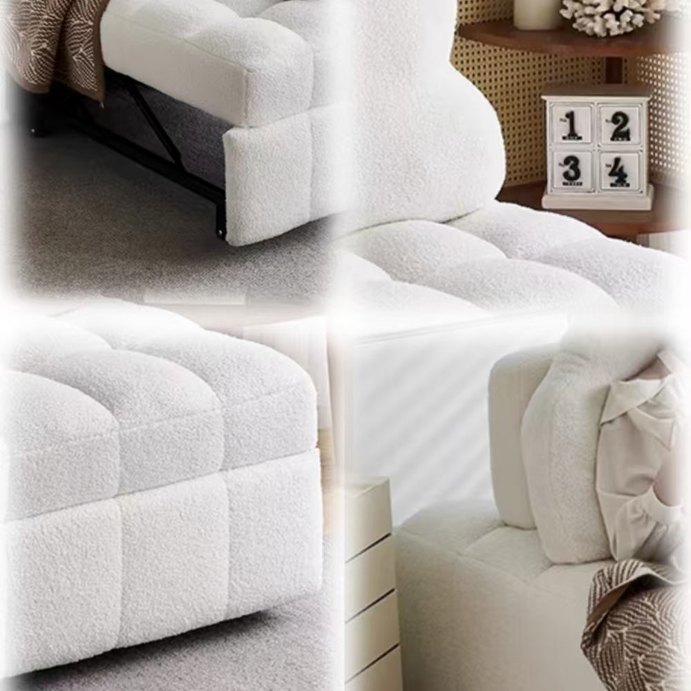 LIVARA FC1039 89/130cm Length Pine Frame Single Sofa / Sofa Bed