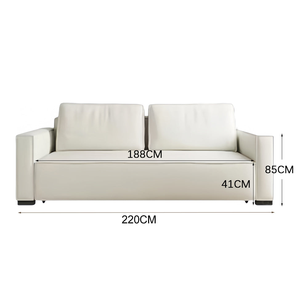 LUXORA FC1042 Plush Cotton Filling Steel Sofa Bed / Sofa