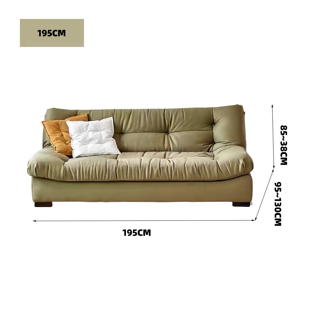 LUXORA FC1043 Solid Wood 195/240cm Sofa Down Feathers and Plush Cotton Filling Sofa Bed