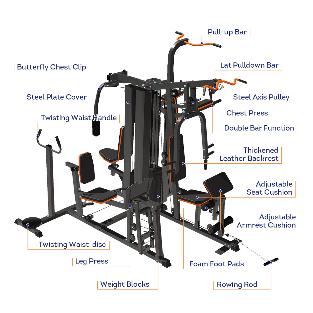 FITPRO ZL1050 Multi-function Ultimate Weight Training Fitness Machine Equipment Home Gym Smith Machine