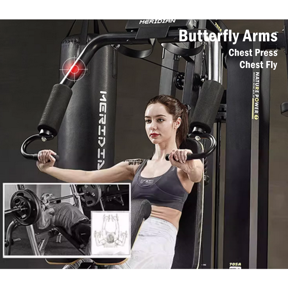 MERIDIAN 705A Multi-Function Exercise Fitness Boxing Punching Bag Pull-Up Equipment Machine Home Gym Smith Machine