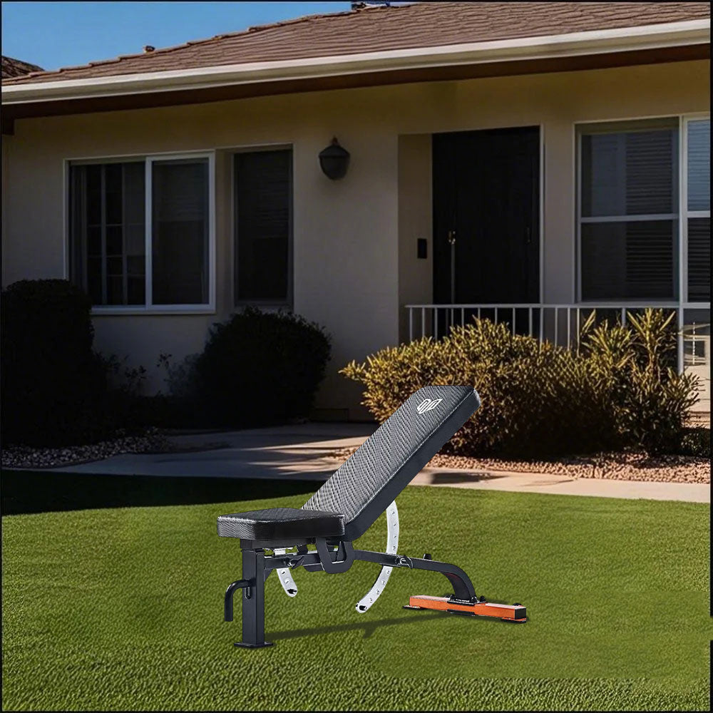 MERIDIAN B5 134.6cm Home Fitness Gear Front Rollers Heavy - Duty Thick Pipes Dumbbell Bench Press Home Gym