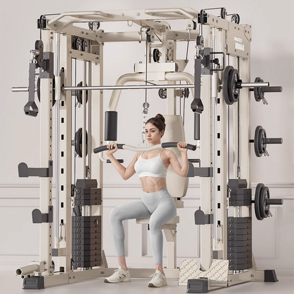 MERIDIAN B6 Multi Function Power Rack Squat Cage Weight Train Equipment Smith Butterfly Machine Home Gym Smith Machine