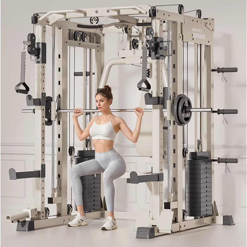 MERIDIAN B6 Multi Function Power Rack Squat Cage Weight Train Equipment Smith Butterfly Machine Home Gym Smith Machine