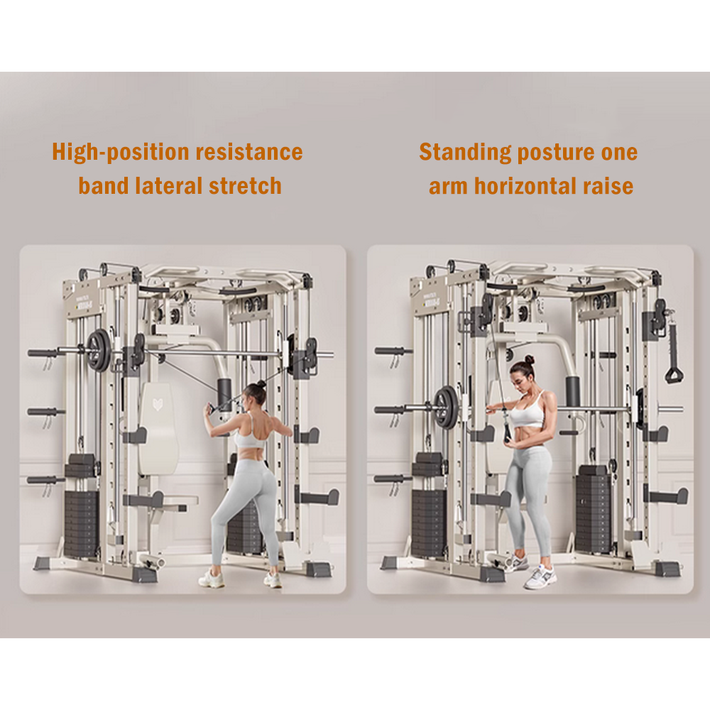 MERIDIAN B6 Multi Function Power Rack Squat Cage Weight Train Equipment Smith Butterfly Machine Home Gym Smith Machine