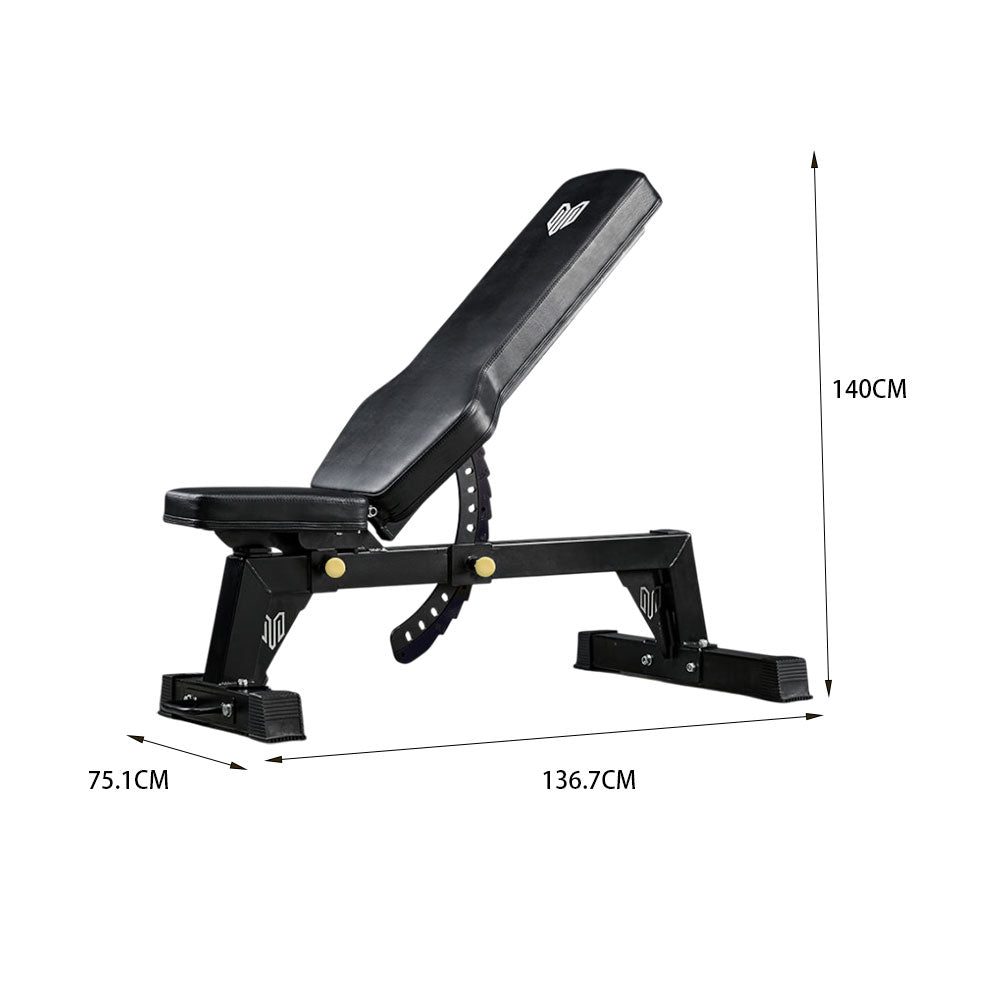 MERIDIAN B7 Tank-Level Commercial-Grade Dumbbell Bench – Heavy-Duty 75x75mm Steel Frame, Adjustable Design, 800kg Load Capacity, Home Gym with Front Rollers