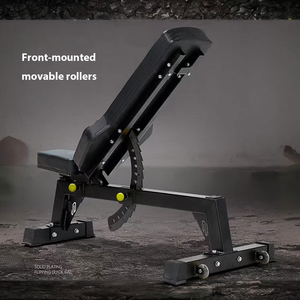 MERIDIAN B7 Tank-Level Commercial-Grade Dumbbell Bench – Heavy-Duty 75x75mm Steel Frame, Adjustable Design, 800kg Load Capacity, Home Gym with Front Rollers