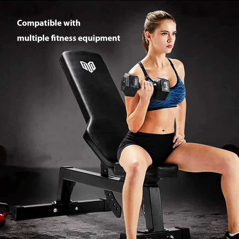 MERIDIAN B7 Tank-Level Commercial-Grade Dumbbell Bench – Heavy-Duty 75x75mm Steel Frame, Adjustable Design, 800kg Load Capacity, Home Gym with Front Rollers