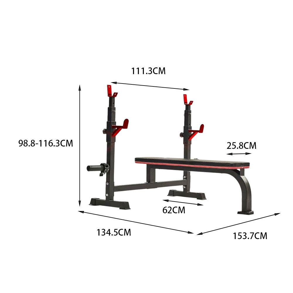 MERIDIAN C2 153.3cm Multi-functional Home Training Weightlifting Bed And Bench Press Rack Home Gym