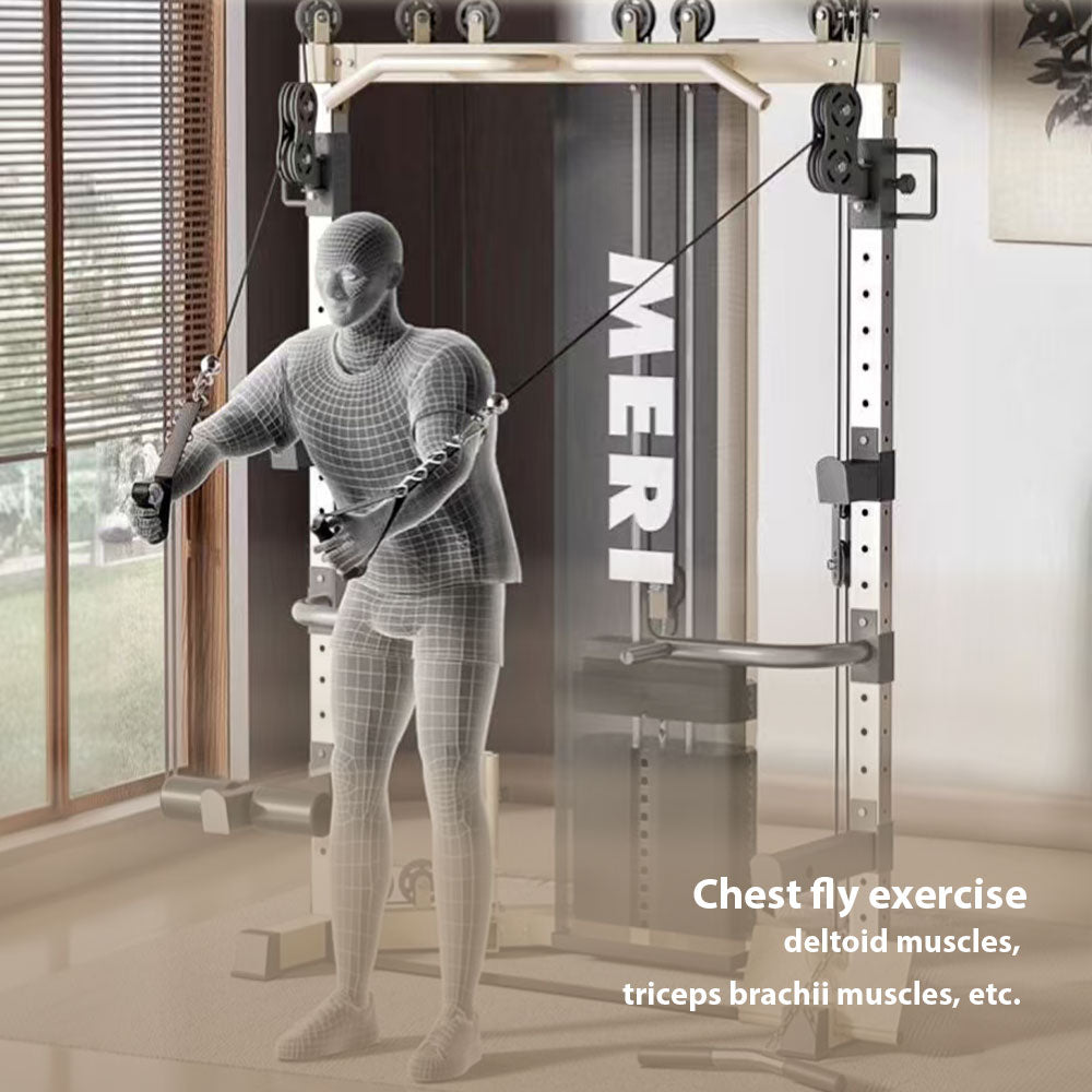 MERIDIAN C3 Steel Stable Structure Multi-Functional Home Power Training Squat Rack  Home Gym Smith Machine