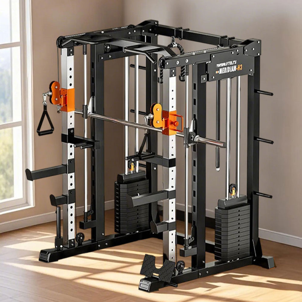 MERIDIAN H3 146 Steel Stable Structure Multi-Functional Home Power Training Squat Rack  Home Gym Smith Machine