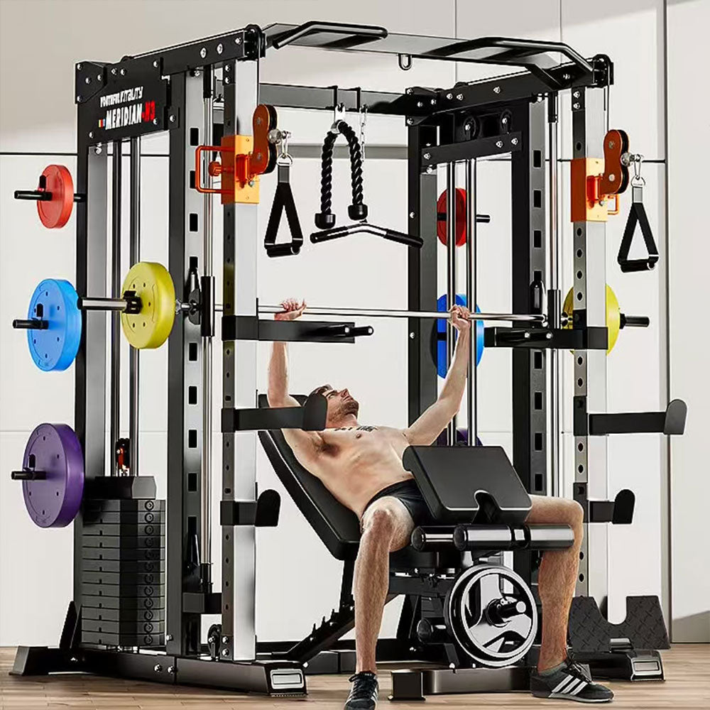 MERIDIAN H3 146 Steel Stable Structure Multi-Functional Home Power Training Squat Rack  Home Gym Smith Machine