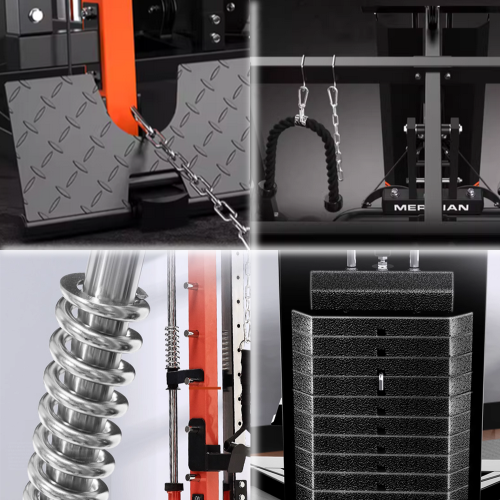 MERIDIAN Q8 Multi Function Power Rack Squat Cage Weight Train Equipment Smith Gantry Crane Machine Home Gym Smith Machine