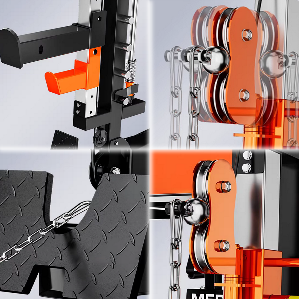 MERIDIAN Q9 Multi Function Power Rack Squat Cage Weight Train Equipment Smith Gantry Crane Machine Home Gym Smith Machine