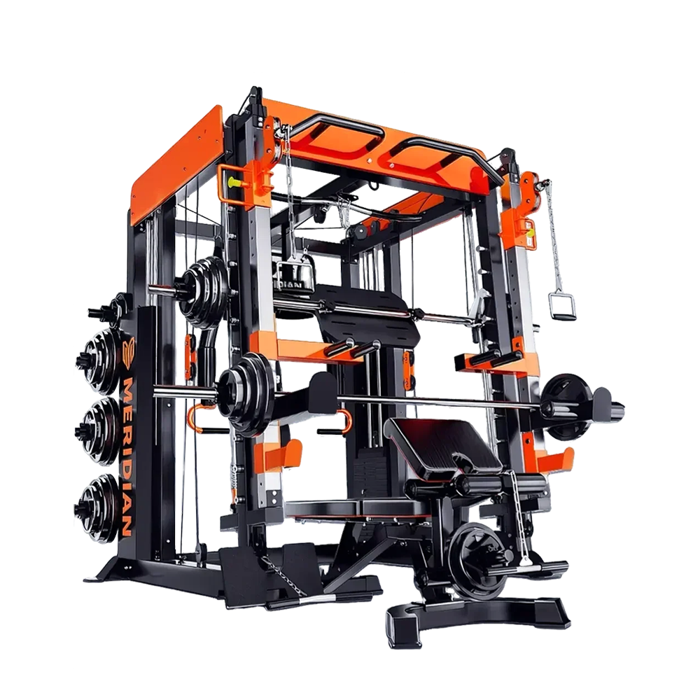 MERIDIAN Q9 Multi Function Power Rack Squat Cage Weight Train Equipment Smith Gantry Crane Machine Home Gym Smith Machine