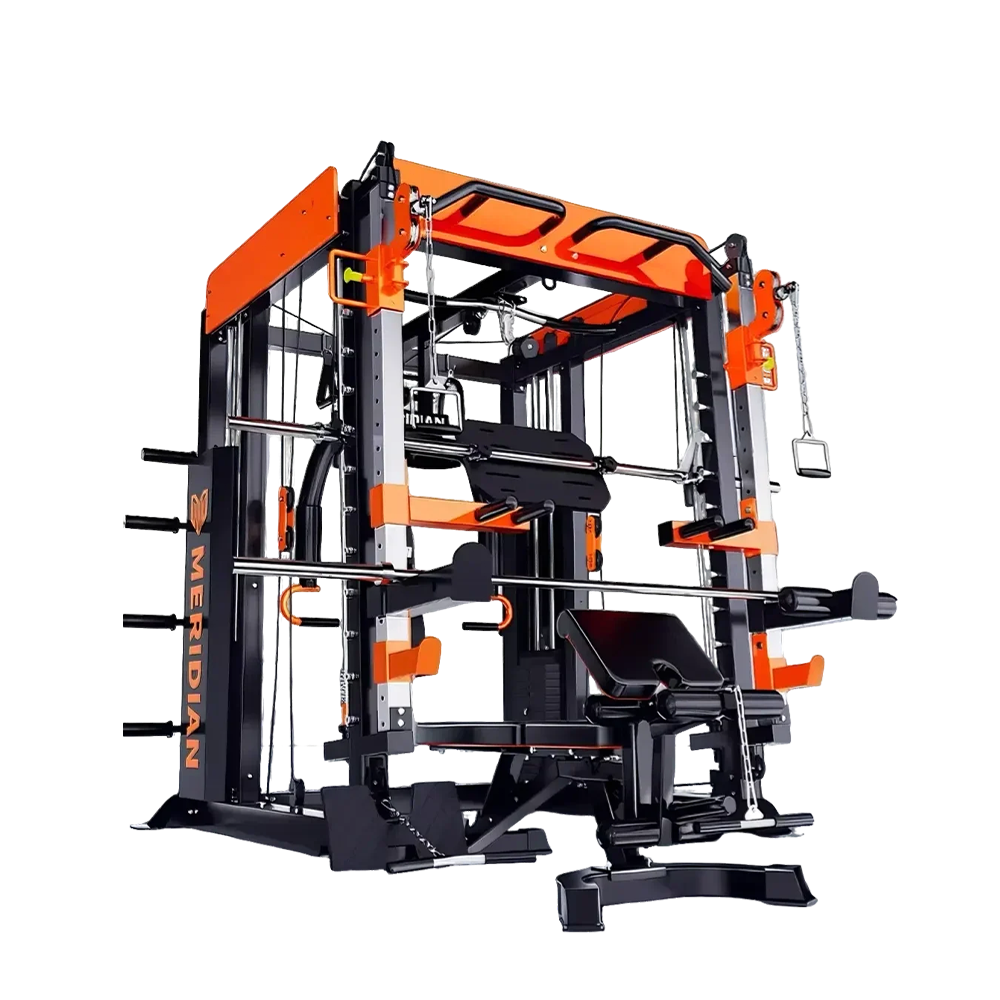 MERIDIAN Q9 Multi Function Power Rack Squat Cage Weight Train Equipment Smith Gantry Crane Machine Home Gym Smith Machine