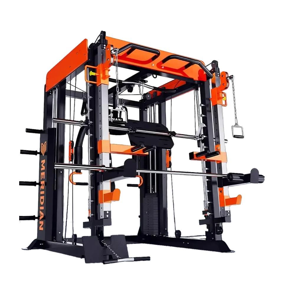 MERIDIAN Q9 Multi Function Power Rack Squat Cage Weight Train Equipment Smith Gantry Crane Machine Home Gym Smith Machine