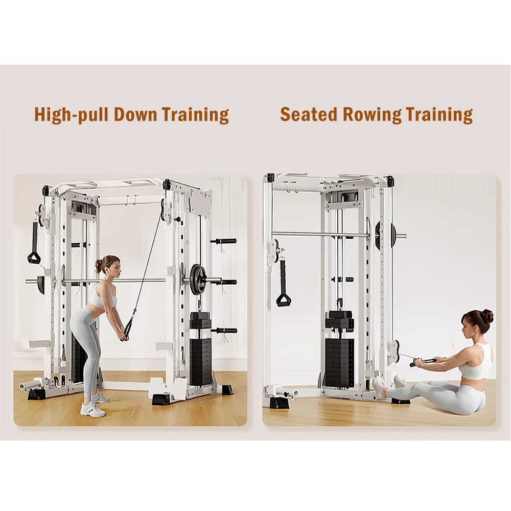 MERIDIAN Smith Multi Functional Machine Multi Function Power Rack Squat Cage Weight Train Equipment Instrument Home Gym Smith Machine