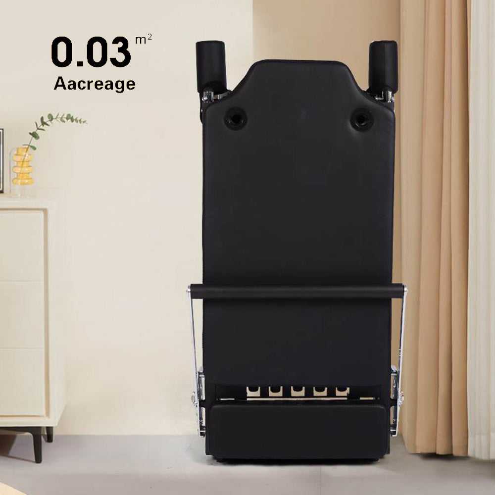 FLEXIO Multi-purpose Foldable Steel Frame Pilates Reformer Pilates Tables - Black Home Gym