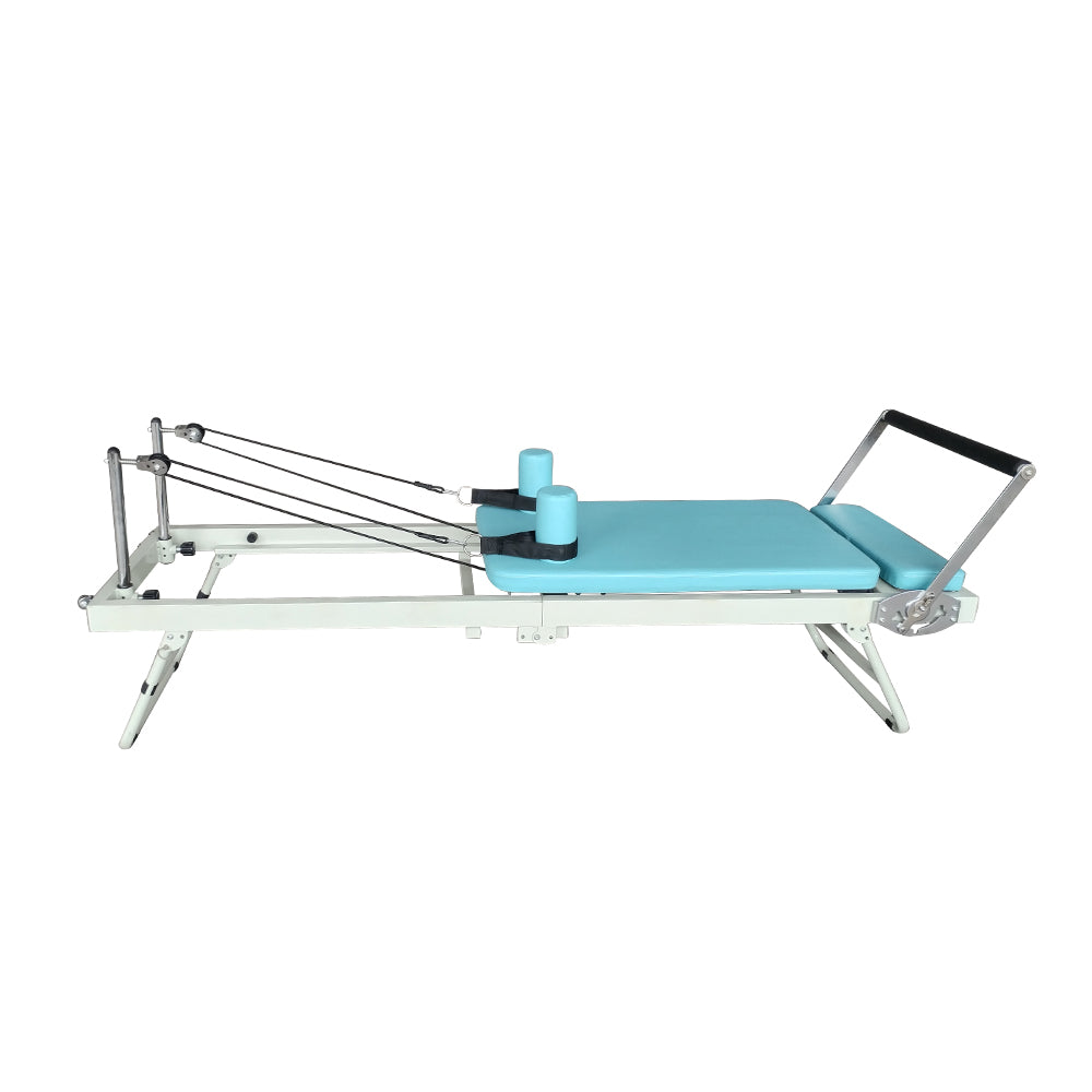 FLEXIO Multi-purpose Foldable Steel Frame Pilates Reformer Pilates Tables - Blue Home Gym