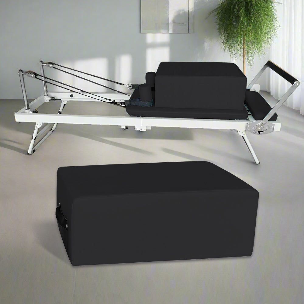 FLEXIO Pilates Reformer Box Pilates Accessory - Black Home Gym